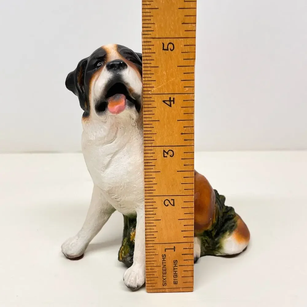 Vintage Ron Hevener Signed St. Bernard Figurine
